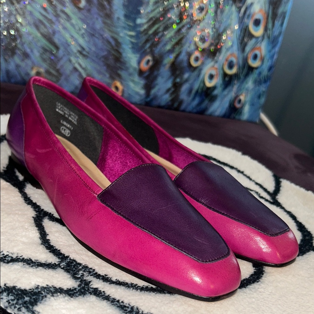 Enzo Angiolini Size 7N Colorblock Loafers